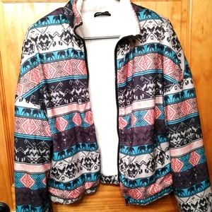 Sherpa lined Aztec jacket